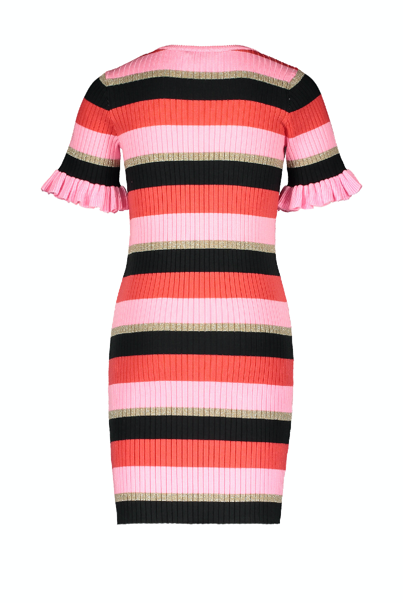 Moodstreet MT knitted striped dress