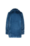Meisjes MT fake fur coat van Moodstreet in de kleur Petrol in maat 134-140.