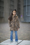 Meisjes MT fake fur coat van Moodstreet in de kleur Tiger in maat 134-140.