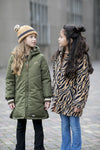 Meisjes MT fake fur coat van Moodstreet in de kleur Tiger in maat 134-140.