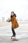 Meisjes MT fancy coat van Moodstreet in de kleur Rust in maat 158-164.