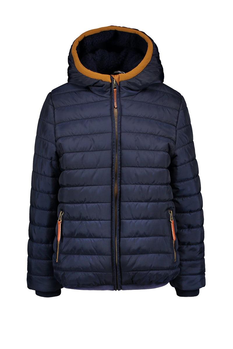 Jongens MT jacket van Moodstreet in de kleur Navy in maat 134-140.
