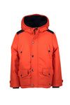 Jongens MT parka van Moodstreet in de kleur Sporty Orange in maat 134-140.