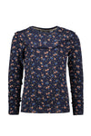 Moodstreet MT longsleeve frill AOP flower
