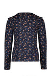 Moodstreet MT longsleeve frill AOP flower