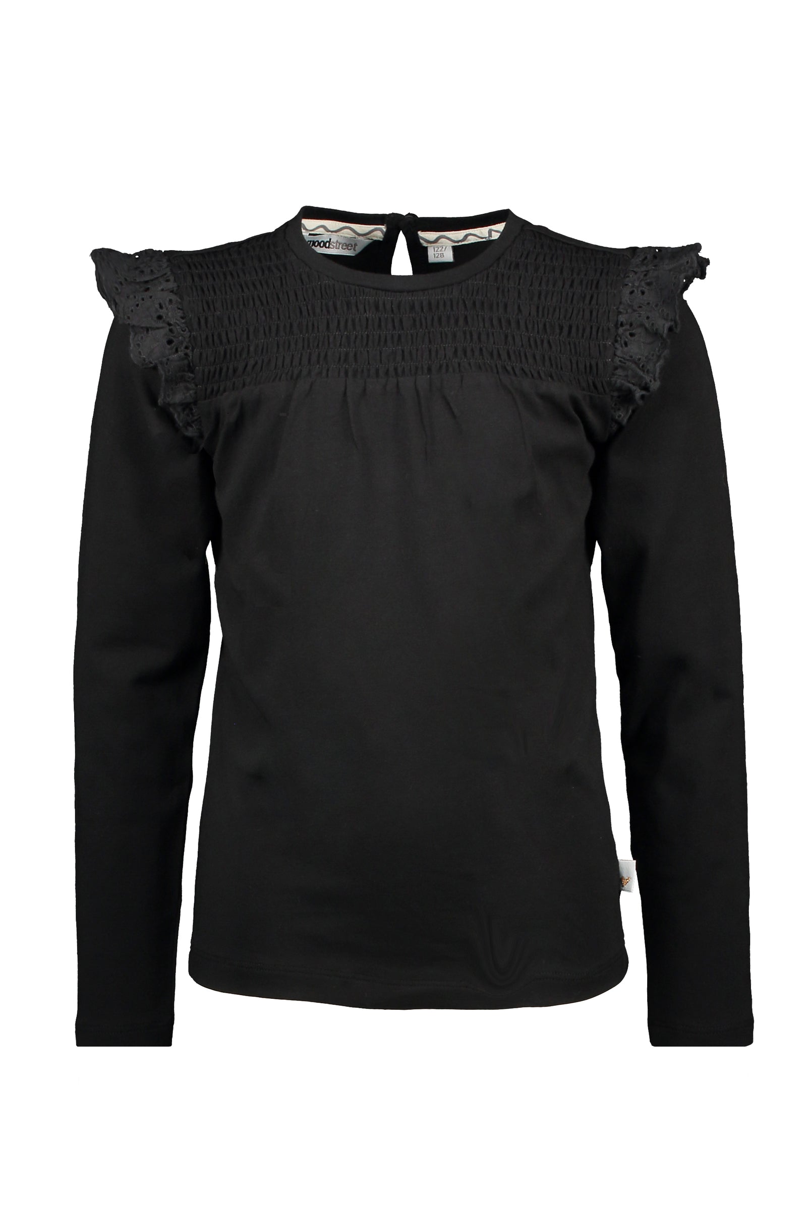 Moodstreet MT top with broderie contrast