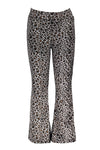 Moodstreet MT flared pant AOP velours