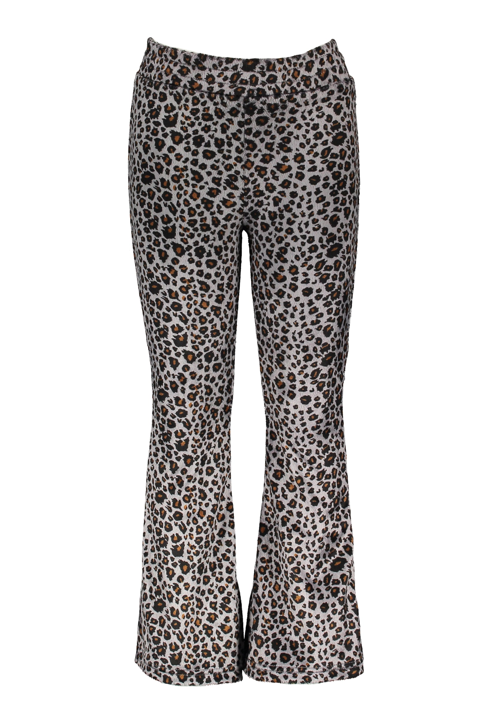 Moodstreet MT flared pant AOP velours
