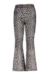 Moodstreet MT flared pant AOP velours