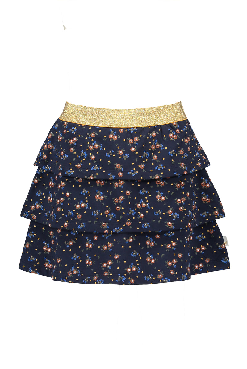 Moodstreet MT skirt terry AOP flower
