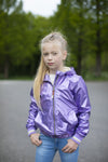 Moodstreet Girls Jacket Metallic Shell Fur Hood Lining