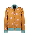 Meisjes Girls Bomber Jacket Flower AOP van Moodstreet in de kleur Toffee in maat 134-140.