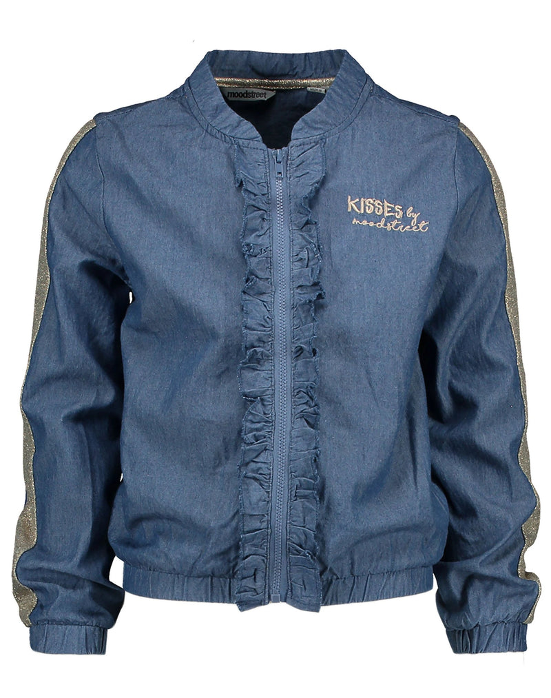 Meisjes  van Moodstreet in de kleur Soft Blue in maat 122/128.