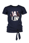 Meisjes  van Moodstreet in de kleur Navy in maat 86/92.