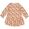 Meisjes Dress MAE NBW21 van Quapi Newborn in de kleur AOP Multi Stripe in maat 68.