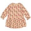 Meisjes Dress MAE NBW21 van Quapi Newborn in de kleur AOP Multi Stripe in maat 68.