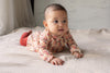 Meisjes Dress MAE NBW21 van Quapi Newborn in de kleur AOP Multi Stripe in maat 68.
