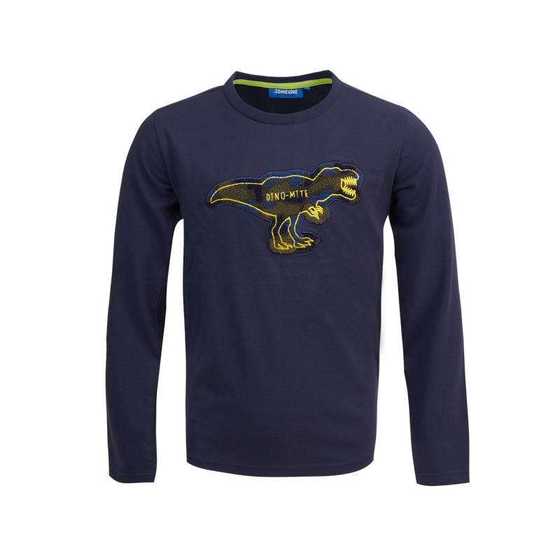 Someone T-Shirt Long Sleeves Someone Navy