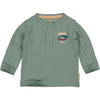 Jongens Longsleeve MARIO NBW21 van Quapi Newborn in de kleur Green Soft  in maat 68.