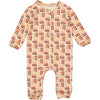 Meisjes Playsuit MARIT NBW21 van Quapi Newborn in de kleur AOP Multi Stripe in maat 68.