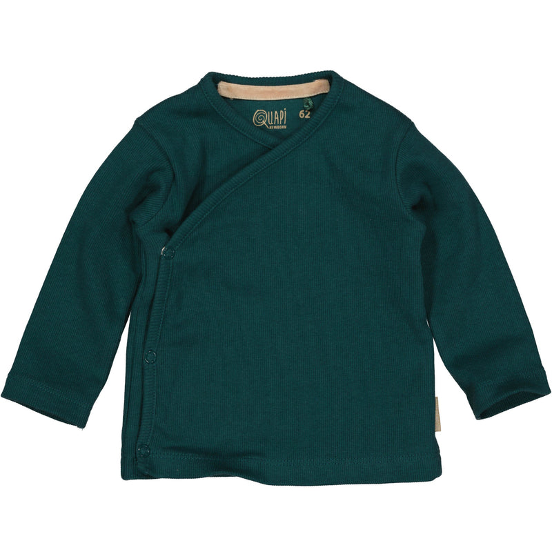 Jongens Longsleeve MARIUS NBW21 van Quapi Newborn in de kleur Green Petrol  in maat 68.