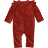 Meisjes Playsuit MARLY NBW21 van Quapi Newborn in de kleur Red Warm  in maat 68.