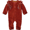 Meisjes Playsuit MARLY NBW21 van Quapi Newborn in de kleur Red Warm  in maat 68.