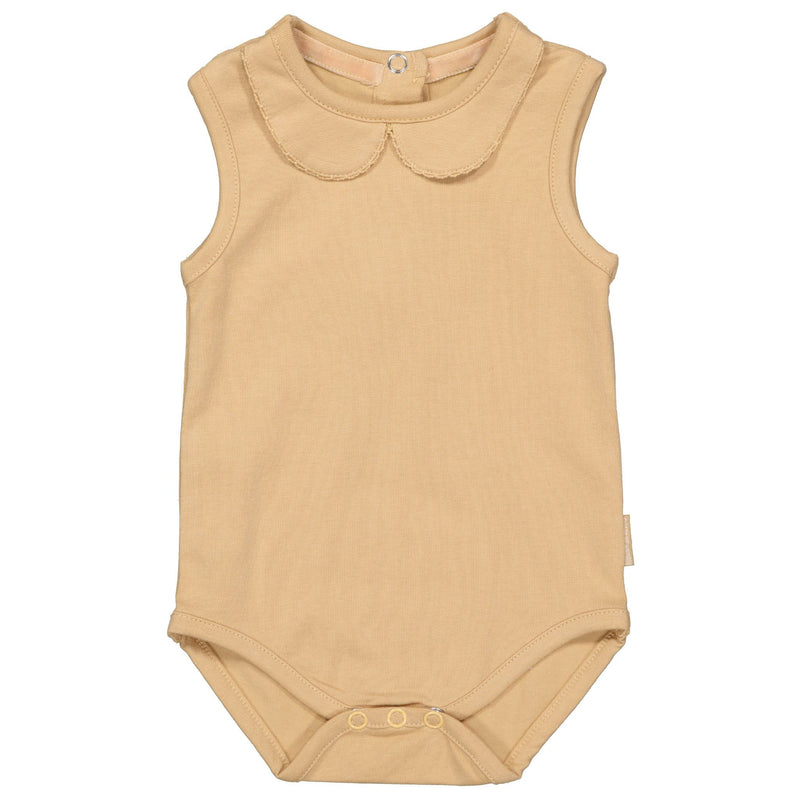Meisjes Bodysuit MARTA NBW21 van Quapi Newborn in de kleur Sand in maat 68.