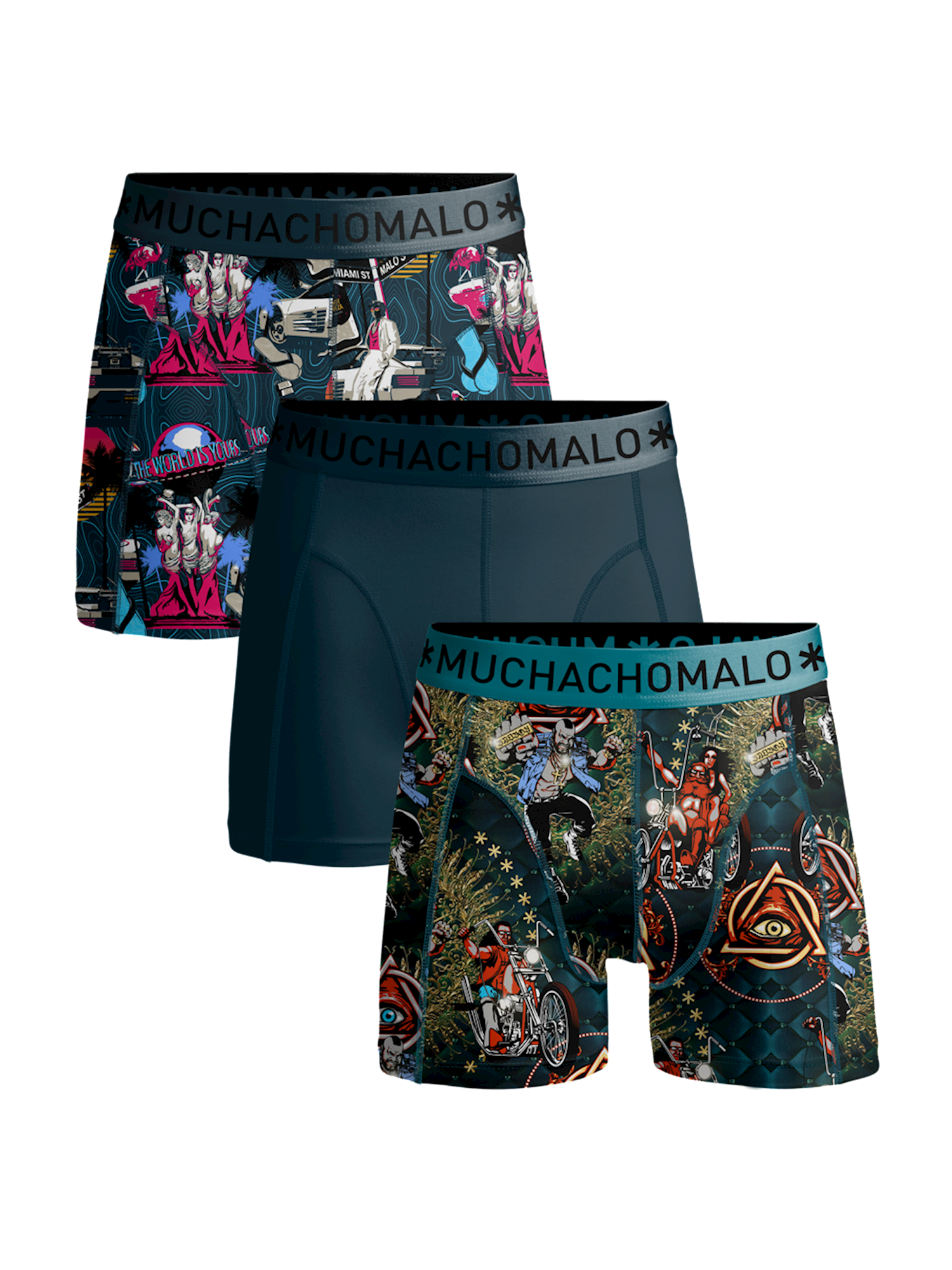 Muchachomalo Boys 3-pack shorts Miami Vatos Ace
