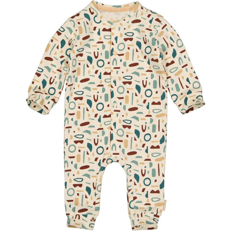 Jongens Playsuit MICK NBW21 van Quapi Newborn in de kleur AOP Multi Graphic  in maat 68.
