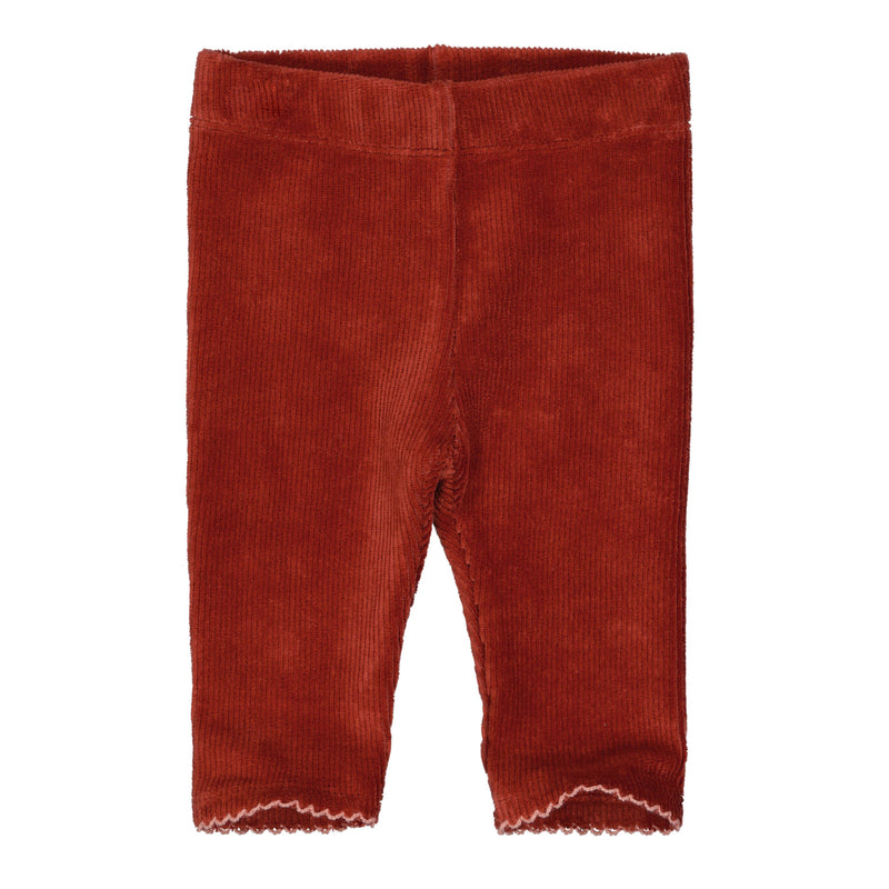 Meisjes Legging MIEKE NBW21 van Quapi Newborn in de kleur Red Warm  in maat 68.