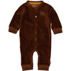 Jongens Playsuit MIKE NBW21 van Quapi Newborn in de kleur Brown Choco in maat 68.