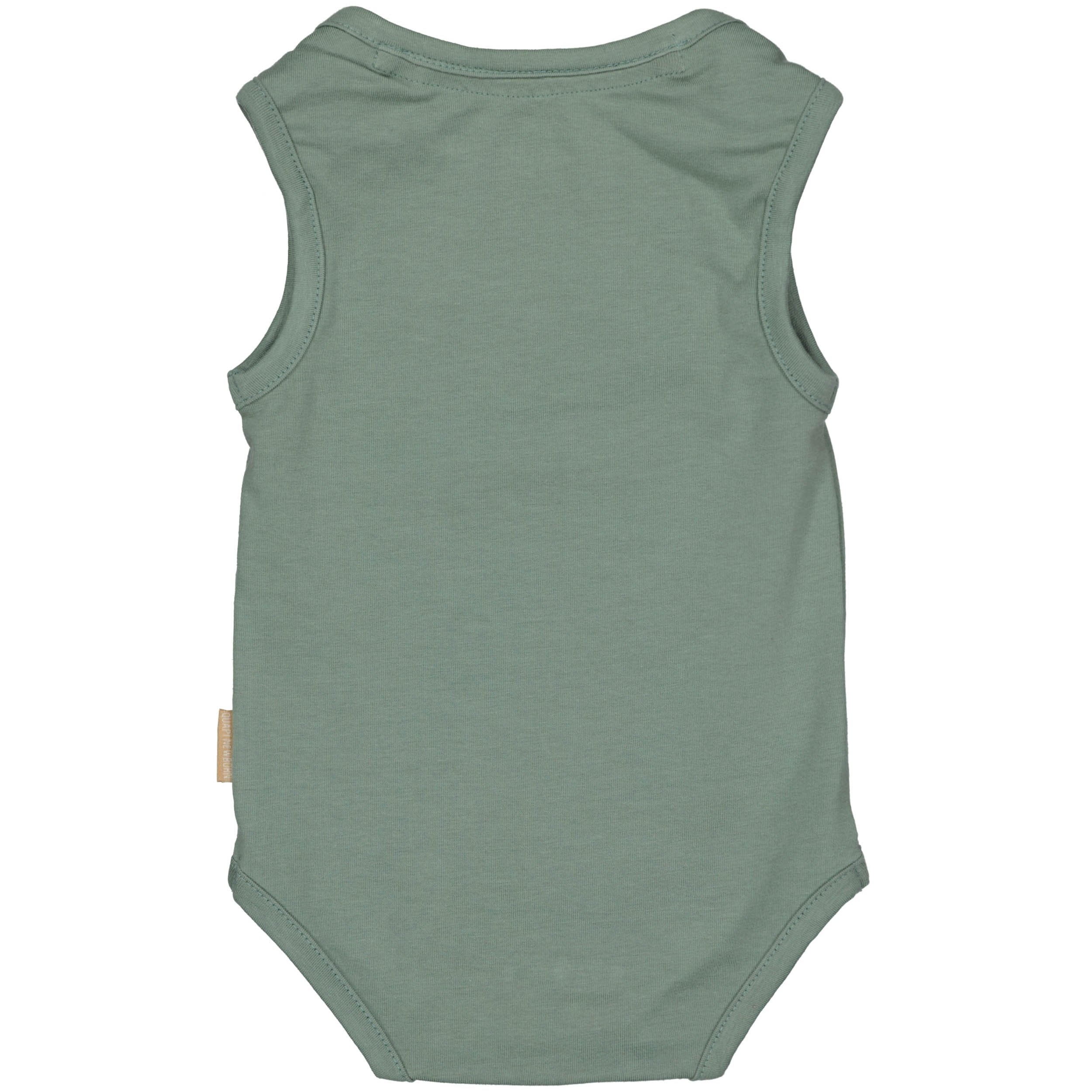 Jongens Bodysuit MILAN NBW21 van Quapi Newborn in de kleur Green Soft  in maat 68.