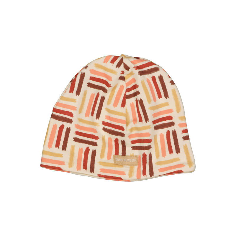Meisjes Hat MILOU NBW21 van Quapi Newborn in de kleur AOP Multi Stripe in maat ONESIZE.