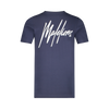 Malelions Malelions Junior Double Signature T-Shirt Navy/White