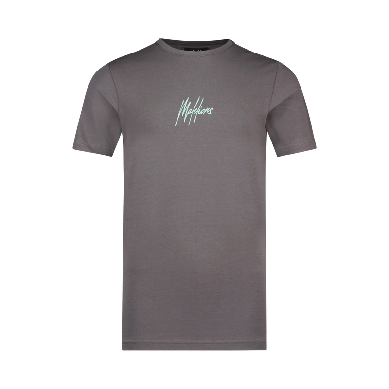 Malelions Malelions Junior Double Signature T-Shirt Antra/Mint
