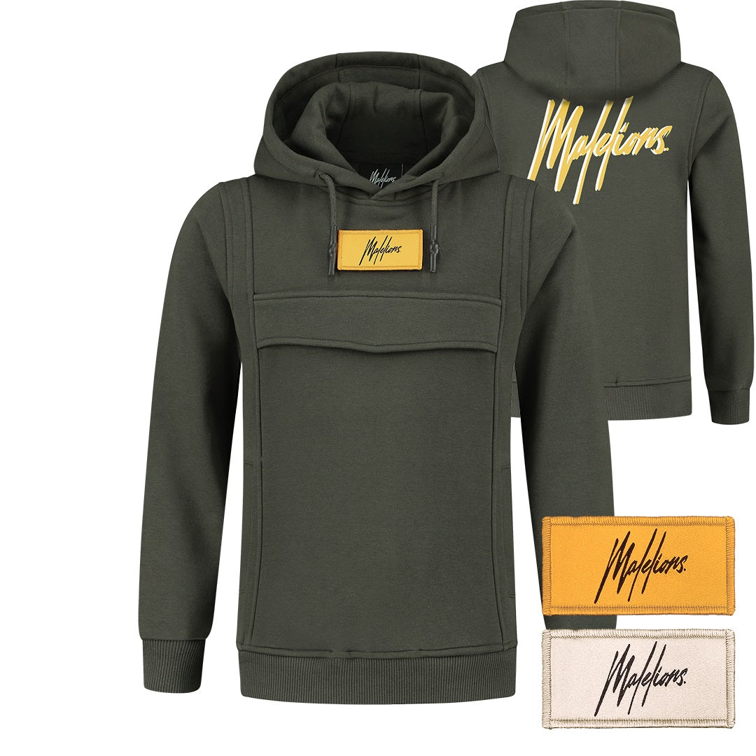 Malelions Junior Velcro Anorak Army