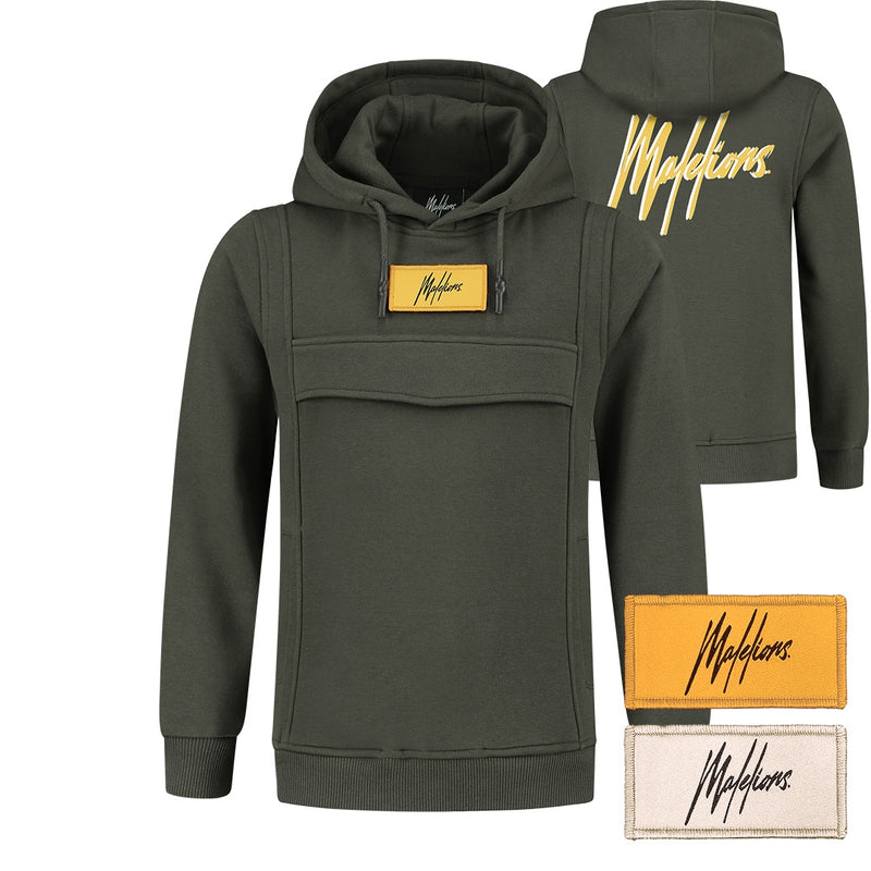 Malelions Junior Velcro Anorak Army