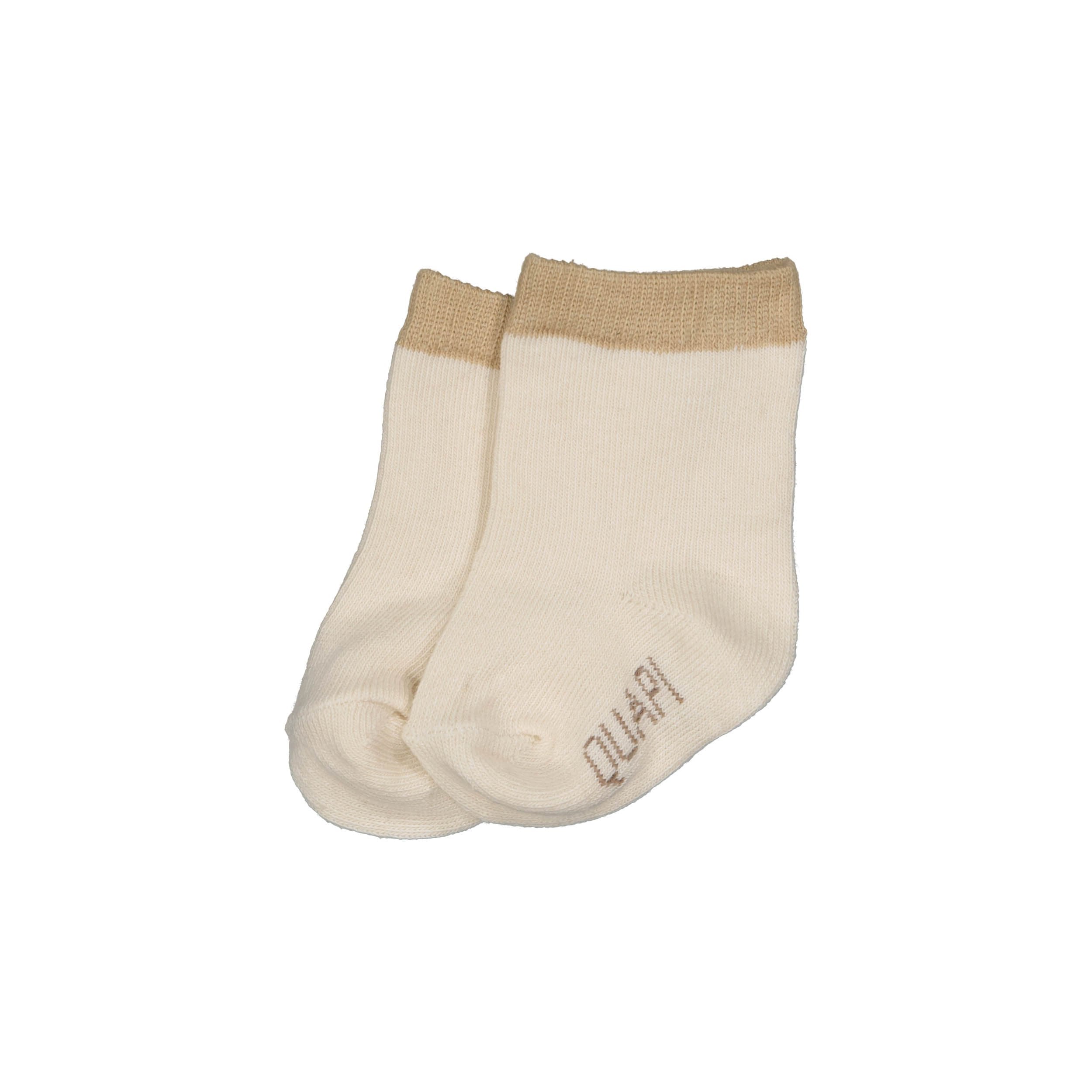 Unisexs Socks MO NBW21 van Quapi Newborn in de kleur Off White in maat ONESIZE.