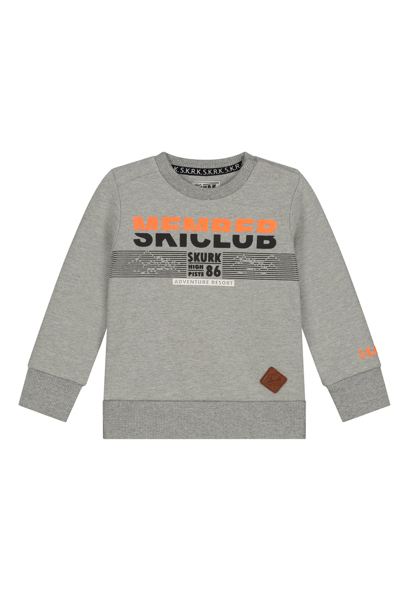 Skurk Sweater Sam Light grey melange