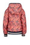 Meisjes Bizz Zomerjas met capuchon AOP multi Animal  van NoNo in de kleur Pink Coral in maat 146, 152.