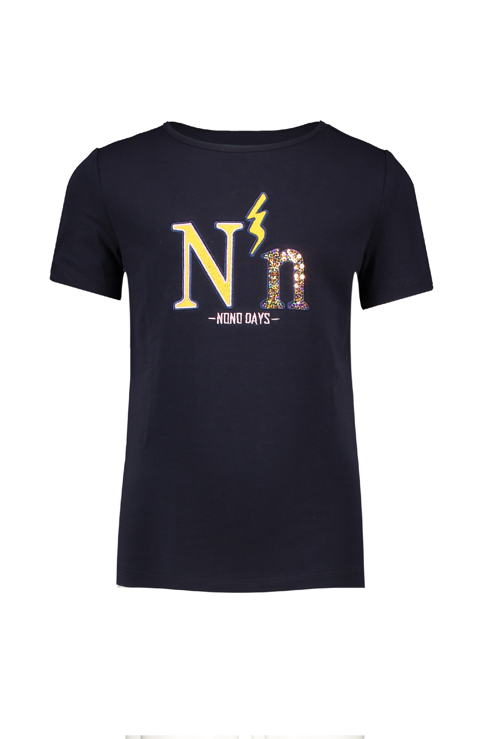 Meisjes Kua t-shirt NoNo days van NoNo in de kleur Navy Blazer in maat 146, 152.