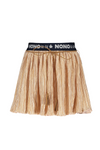 Meisjes Nikky pleated skirt branded waistband van NoNo in de kleur Soft Copper in maat 146, 152.