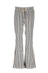 Meisjes Flared sweat pants  van NoNo in de kleur Nearly Black in maat 146, 152.