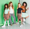 Meisjes Flared sweat pants  van NoNo in de kleur Nearly Black in maat 146, 152.