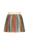Meisjes NikkyB pleated glitter skirt  van NoNo in de kleur Soft Copper in maat 146, 152.