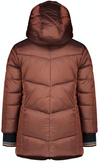 Meisjes Brooklynn Hooded long jacket van NoNo in de kleur Rood in maat 122/128.