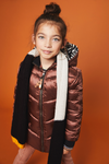 Meisjes Brooklynn Hooded long jacket van NoNo in de kleur Rood in maat 122/128.
