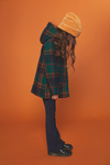 Meisjes Becky Wool jacket with furry hood van NoNo in de kleur Navy in maat 116.