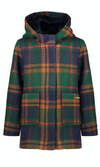 Meisjes Becky Wool jacket with furry hood van NoNo in de kleur Navy in maat 116.